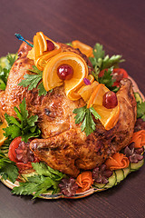 Image showing Whole roasted chicken 