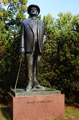 Image showing JARVENPAA, FINLAND – SEPTEMBER 04, 2013: Bronze statue of Finn