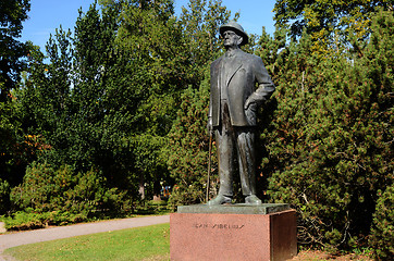 Image showing JARVENPAA, FINLAND – SEPTEMBER 04, 2013: Bronze statue of Finn