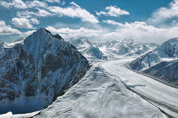 Image showing Fedchenko glacier in Tajikistan