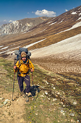 Image showing Hiker in Himalayas
