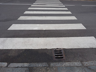 Image showing Zebra crossing sign