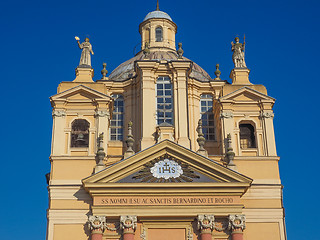 Image showing Church of San Bernardino meaning St Bernardine in Chieri