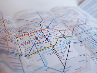 Image showing Tube map of London underground