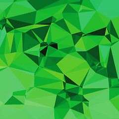 Image showing green polygonal background