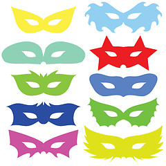 Image showing set of masks