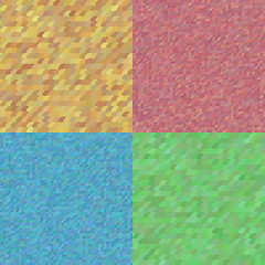 Image showing Set of 4 vector seamless tiling patterns