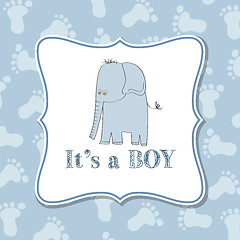 Image showing Baby boy  invitation for baby shower