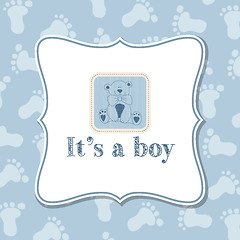 Image showing Baby boy  invitation for baby shower