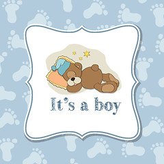 Image showing Baby boy  invitation for baby shower