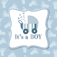 Image showing Baby boy  invitation for baby shower