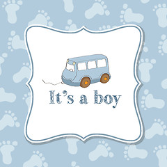 Image showing Baby boy  invitation for baby shower