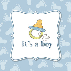 Image showing Baby boy  invitation for baby shower