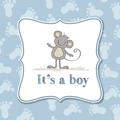 Image showing Baby boy  invitation for baby shower