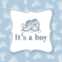 Image showing Baby boy  invitation for baby shower