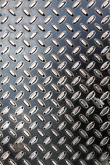 Image showing Dark Metal Diamond Plate