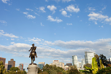 Image showing Boston George Washington Statue