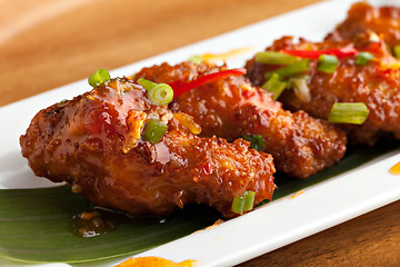 Image showing Tangy Thai Spicy Chicken Wings