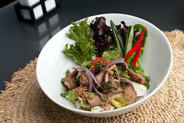 Image showing Num Tok Thai Steak Beef Salad