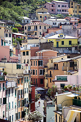 Image showing View of cinqueterre from riomaggiore