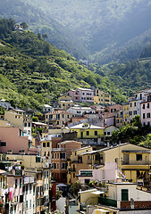 Image showing View of cinqueterre from riomaggiore