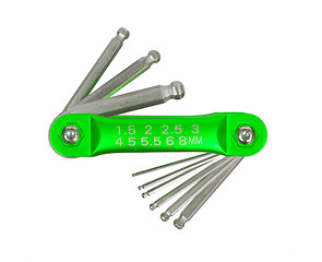 Image showing Hex key wrench set 