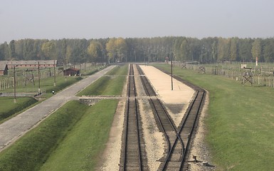 Image showing The railway to dead.