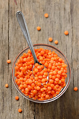 Image showing lentil in bowl