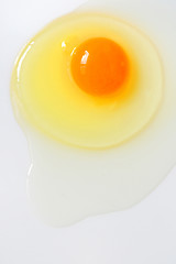 Image showing Egg yolk close up