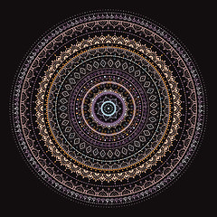 Image showing Mandala. Sun pattern.