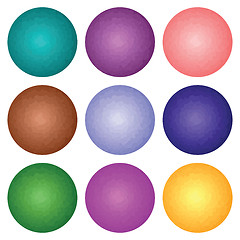 Image showing set of spheres