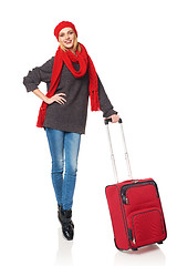 Image showing Woman traveller