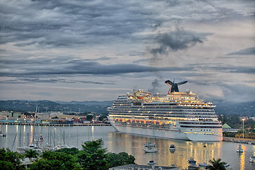 Image showing Cruise Ship at Dusk