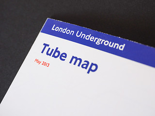 Image showing Tube map of London underground