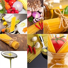 Image showing healthy Vegetarian vegan food collage