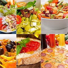 Image showing healthy Vegetarian vegan food collage