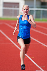 Image showing Young Girl Running