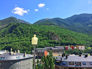Image showing The Pyrenees mountains surrounding Andorra La Vella