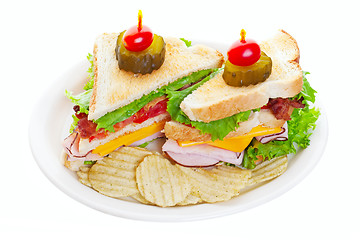 Image showing Clubhouse Sandwich