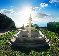 Image showing Fountain in park