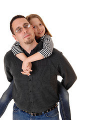Image showing Father with daughter.