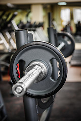 Image showing Barbell ready to workout