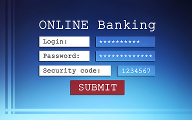Image showing Online banking background