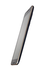 Image showing Side view of a touch screen smartphone