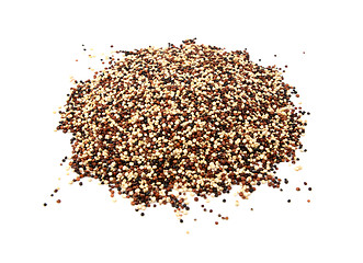 Image showing Mixed red, white and black quinoa