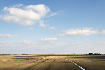 Image showing Fields and ditches in Northern Germany