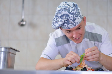 Image showing chef preparing food