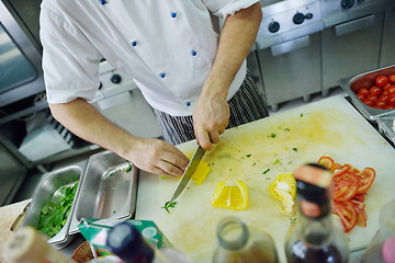 Image showing chef preparing food