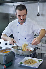 Image showing chef preparing food