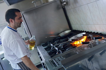 Image showing chef preparing food